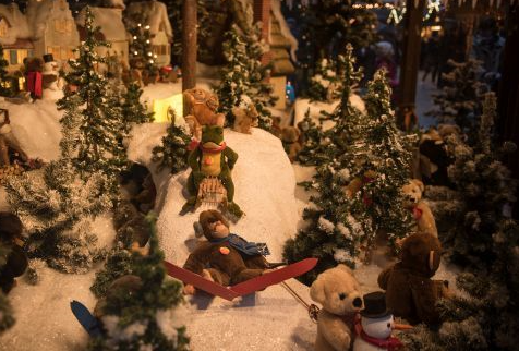 クリスマスマーケット【ドイツ】ウルム子供シュタイフの展示
